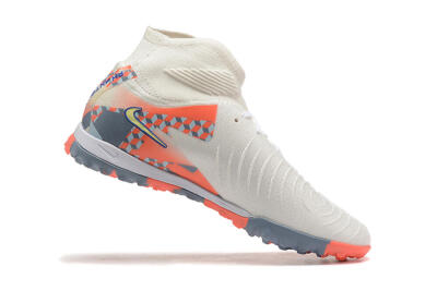 Nike Phantom Luna 2 Elite TF High-Tops Soccer Shoes - White/Pink/Yellow