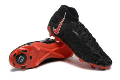 Nike Phantom Luna Elite UN FG High-Tops Soccer Cleats - Black/White/Red
