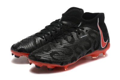 Nike Phantom Luna Elite UN FG High-Tops Soccer Cleats - Black/White/Red