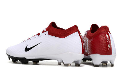 Nike Air Zoom Mercurial Vapor 15 Elite FG Low-Tops Soccer Cleats - White/Black/Red