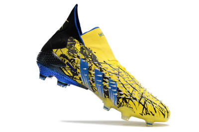 Adidas Predator Freak.1 Marvel FG High-Tops Soccer Cleats - Yellow/Blue/Black