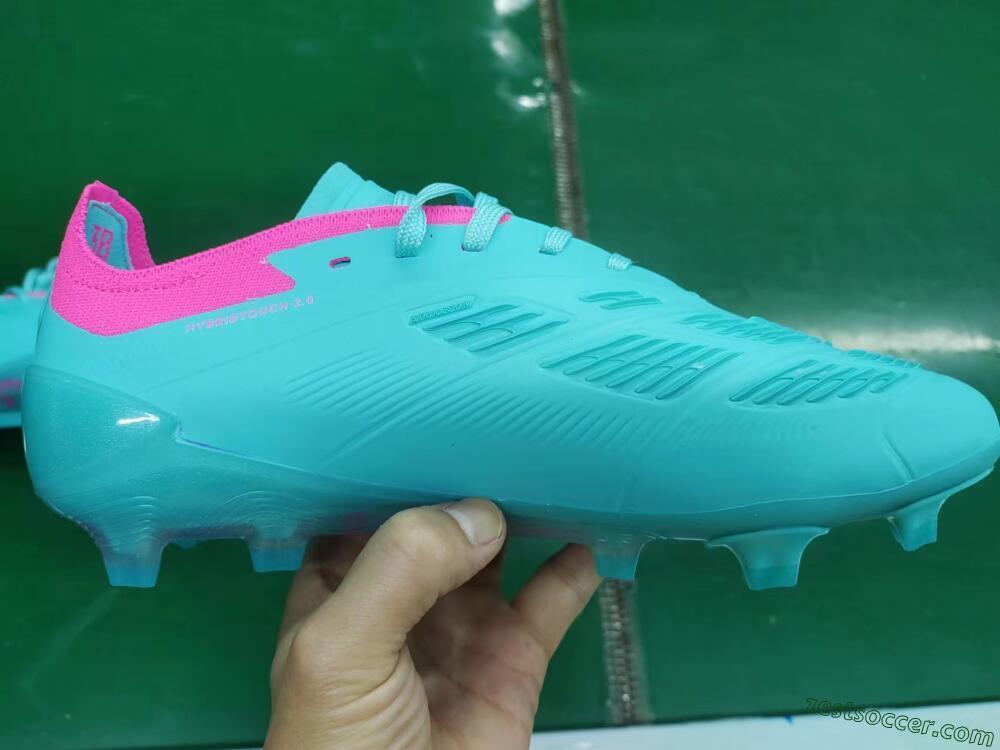 Adidas Predator Accuracy FG Low-Tops Soccer Cleats - Jade/Pink/Purple