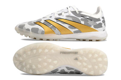 Adidas Predator 24 Elite TF Low-Tops Soccer Shoes - Black/White/Gold