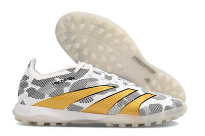 Adidas Predator 24 Elite TF Low-Tops Soccer Shoes - Black/White/Gold