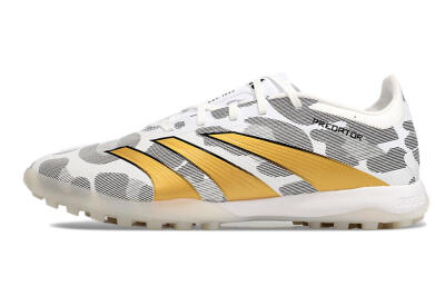 Adidas Predator 24 Elite TF Low-Tops Soccer Shoes - Black/White/Gold