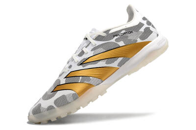 Adidas Predator 24 Elite TF Low-Tops Soccer Shoes - Black/White/Gold