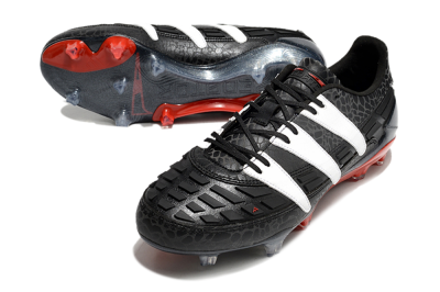 Adidas Predator Accelerator 94 FG Low-Tops Soccer Cleats - Black/White/Red