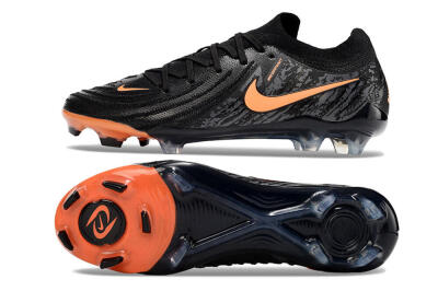 Nike Phantom Luna Elite NU FG Low-Tops Soccer Cleats - Black/Grey/Orange