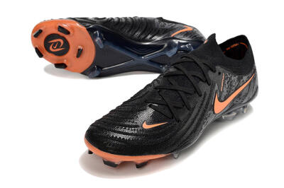 Nike Phantom Luna Elite NU FG Low-Tops Soccer Cleats - Black/Grey/Orange