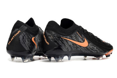 Nike Phantom Luna Elite NU FG Low-Tops Soccer Cleats - Black/Grey/Orange