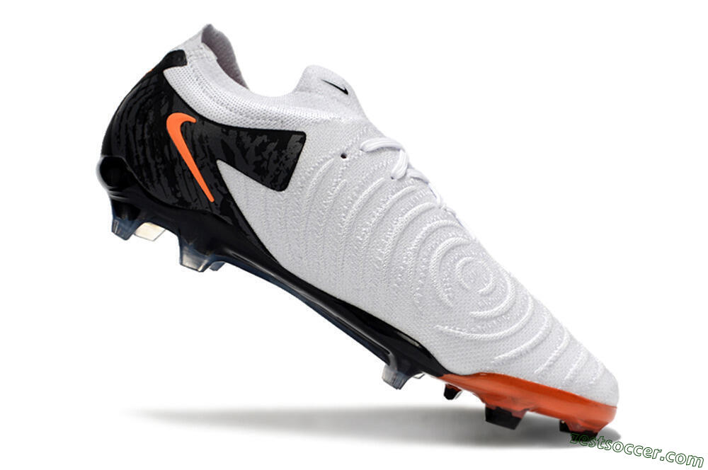 Nike Phantom Luna Elite NU FG Low-Tops Soccer Cleats - White/Black/Red 4