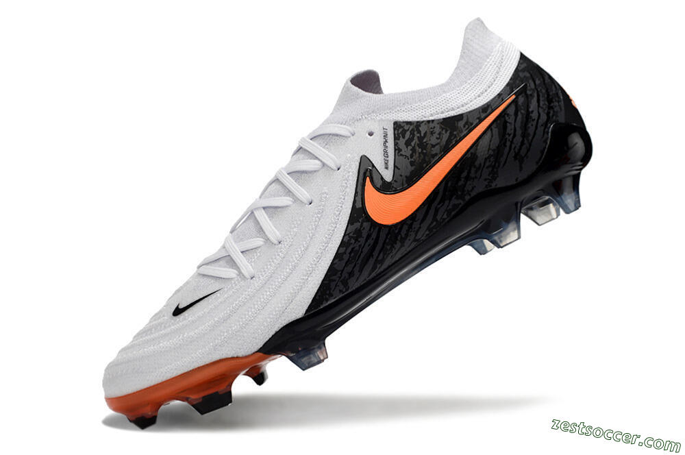 Nike Phantom Luna Elite NU FG Low-Tops Soccer Cleats - White/Black/Red 5