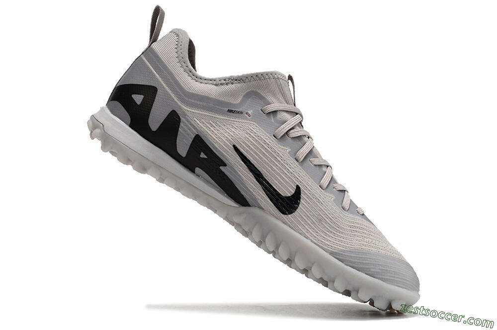 Nike Air Zoom Mercurial Vapor 15 Pro TF Low-Tops Soccer Shoes - Grey/Black 4