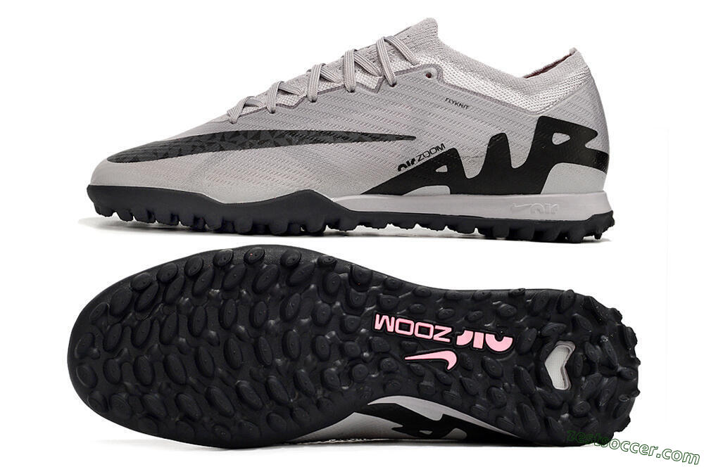 Nike Air Zoom Mercurial Vapor 15 Elite TF Low-Tops Soccer Shoes - Grey/Black/Pink 1