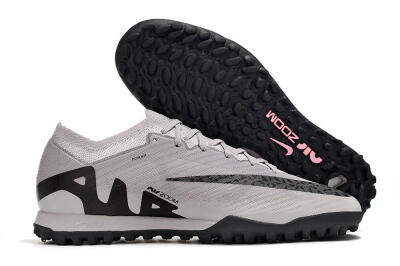 Nike Air Zoom Mercurial Vapor 15 Elite TF Low-Tops Soccer Shoes - Grey/Black/Pink