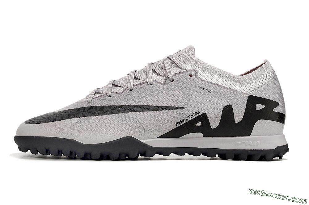 Nike Air Zoom Mercurial Vapor 15 Elite TF Low-Tops Soccer Shoes - Grey/Black/Pink 2