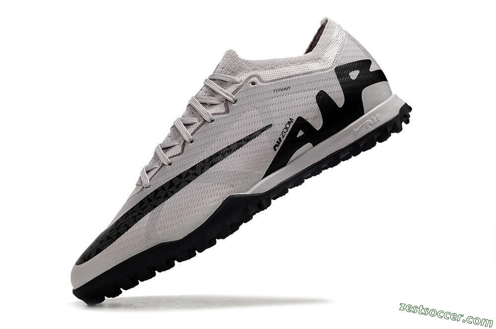 Nike Air Zoom Mercurial Vapor 15 Elite TF Low-Tops Soccer Shoes - Grey/Black/Pink 5