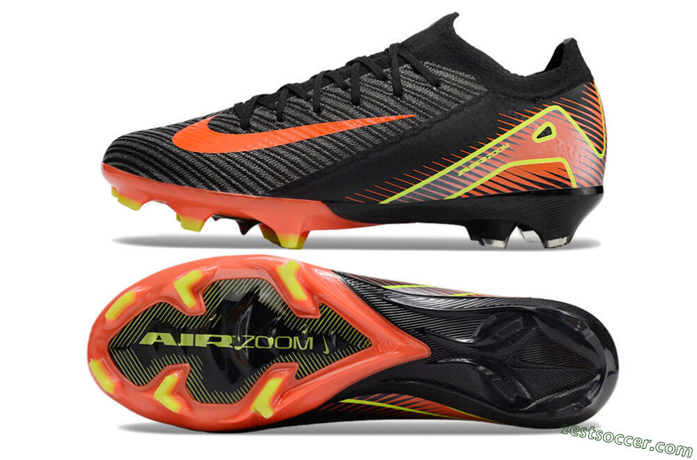 Nike Air Zoom Mercurial Vapor 16 Elite FG Low-Tops Soccer Cleats - Black/Red/Yellow 1