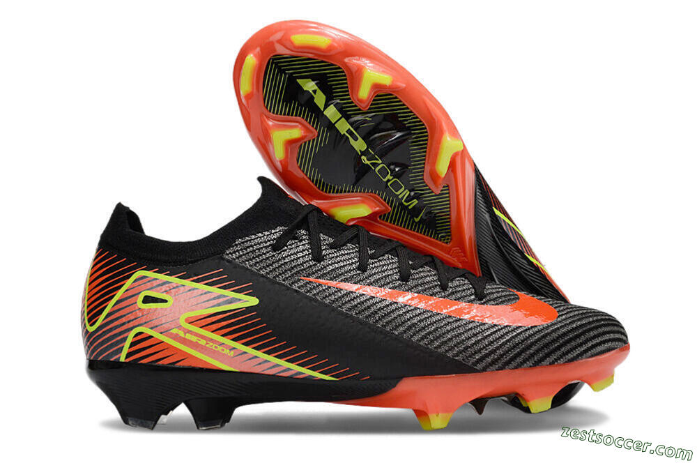 Nike Air Zoom Mercurial Vapor 16 Elite FG Low-Tops Soccer Cleats - Black/Red/Yellow 0