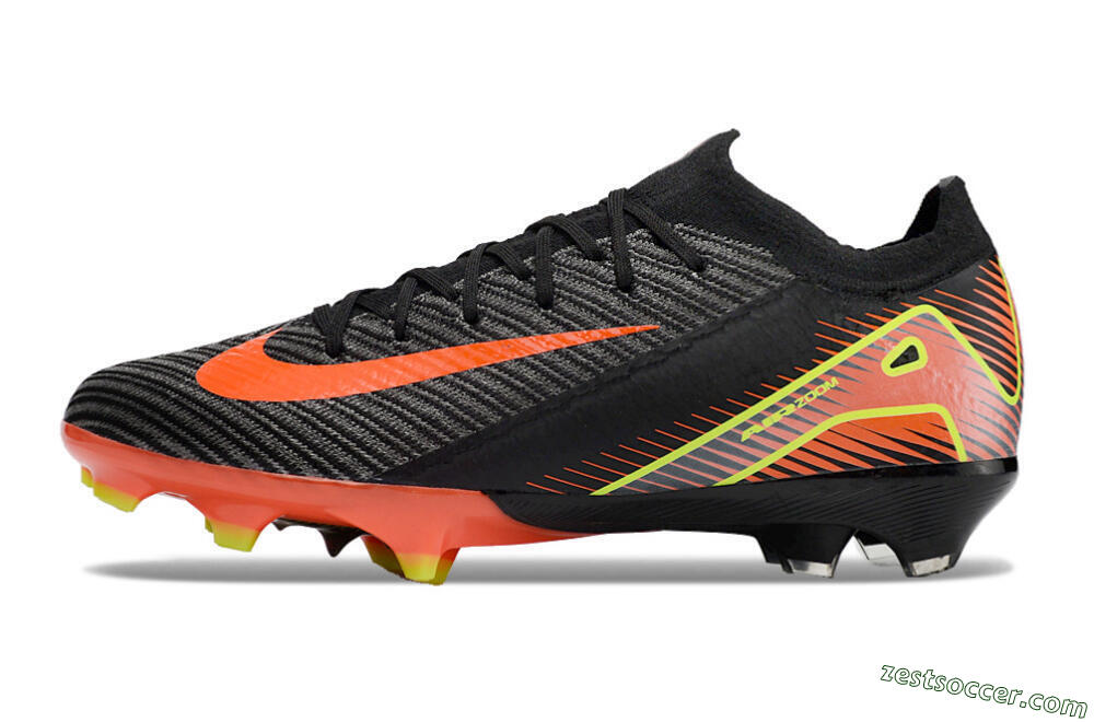 Nike Air Zoom Mercurial Vapor 16 Elite FG Low-Tops Soccer Cleats - Black/Red/Yellow 2
