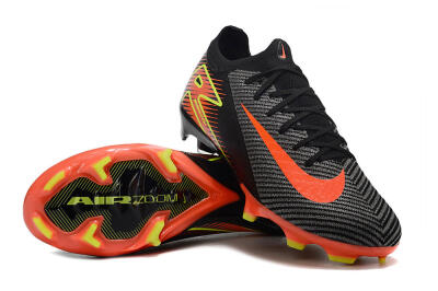Nike Air Zoom Mercurial Vapor 16 Elite FG Low-Tops Soccer Cleats - Black/Red/Yellow