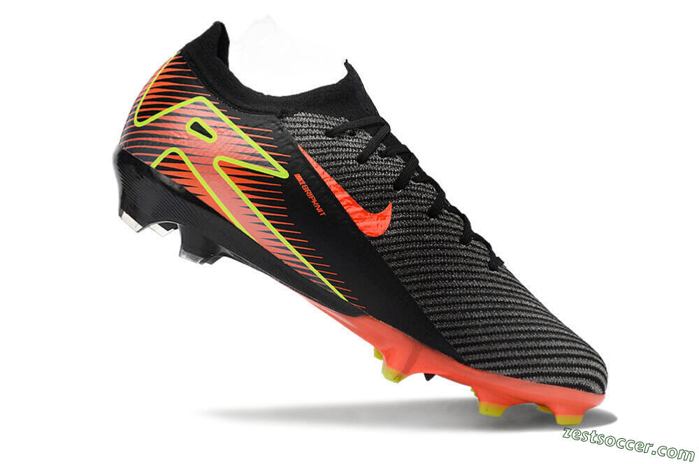 Nike Air Zoom Mercurial Vapor 16 Elite FG Low-Tops Soccer Cleats - Black/Red/Yellow 4