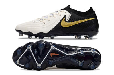 Nike Phantom Luna Elite AG Low-Tops Soccer Cleats - White/Black/Gold