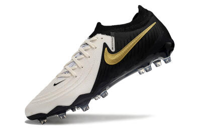 Nike Phantom Luna Elite AG Low-Tops Soccer Cleats - White/Black/Gold