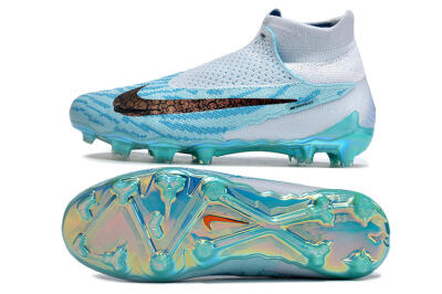Nike Phantom GX Elite FG High-Tops Soccer Cleats - Jade/Black/Gold