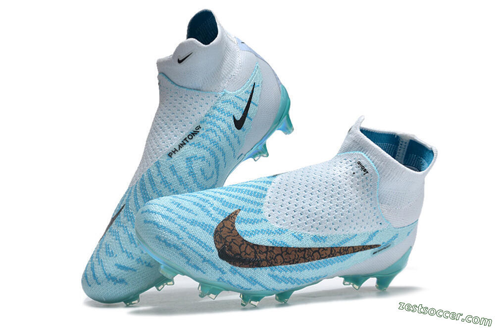Nike Phantom GX Elite FG High-Tops Soccer Cleats - Jade/Black/Gold 6