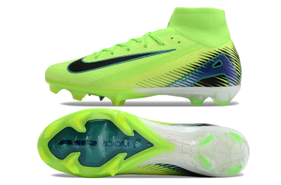 Nike Air Zoom Mercurial Superfly 10 Elite FG High-Tops Soccer Cleats - Yellow/Blue/Black