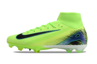 Nike Air Zoom Mercurial Superfly 10 Elite FG High-Tops Soccer Cleats - Yellow/Blue/Black