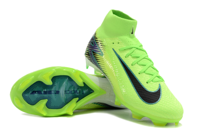 Nike Air Zoom Mercurial Superfly 10 Elite FG High-Tops Soccer Cleats - Yellow/Blue/Black