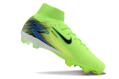 Nike Air Zoom Mercurial Superfly 10 Elite FG High-Tops Soccer Cleats - Yellow/Blue/Black