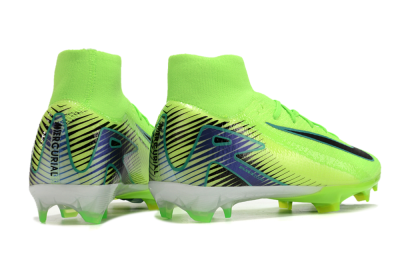 Nike Air Zoom Mercurial Superfly 10 Elite FG High-Tops Soccer Cleats - Yellow/Blue/Black