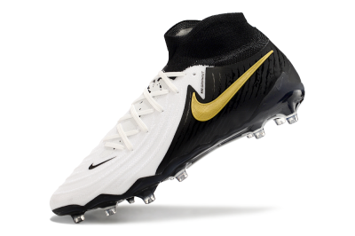 Nike Phantom Luna Elite AG High-Tops Soccer Cleats - White/Black/Gold