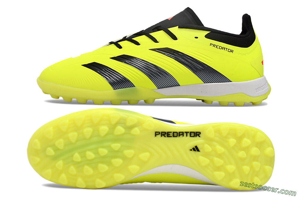 Adidas Predator 24 Elite TF Low-Tops Soccer Shoes - Yellow/Black/White 1