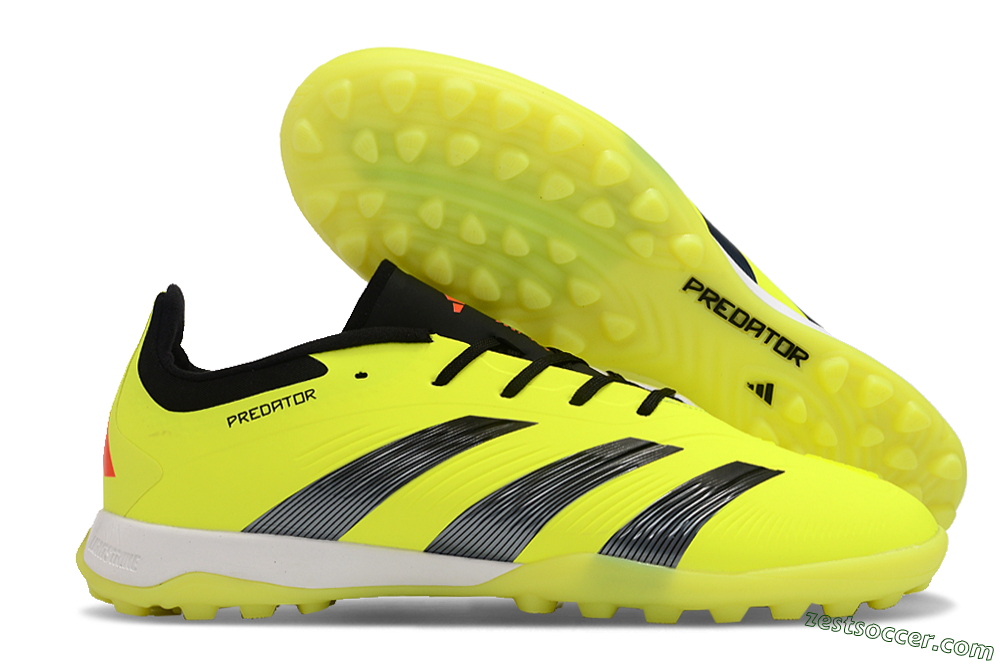 Adidas Predator 24 Elite TF Low-Tops Soccer Shoes - Yellow/Black/White 0