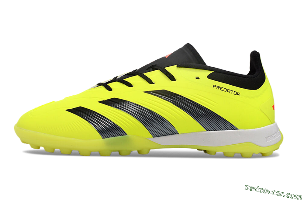 Adidas Predator 24 Elite TF Low-Tops Soccer Shoes - Yellow/Black/White 2