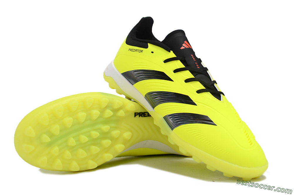 Adidas Predator 24 Elite TF Low-Tops Soccer Shoes - Yellow/Black/White 3