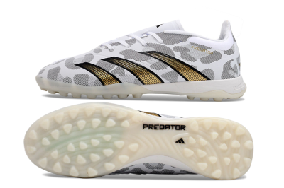 Adidas Predator 24 Elite TF Low-Tops Soccer Shoes - White/Black/Gold