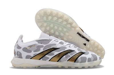 Adidas Predator 24 Elite TF Low-Tops Soccer Shoes - White/Black/Gold