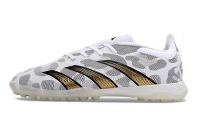 Adidas Predator 24 Elite TF Low-Tops Soccer Shoes - White/Black/Gold