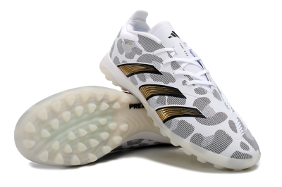 Adidas Predator 24 Elite TF Low-Tops Soccer Shoes - White/Black/Gold