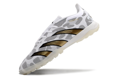Adidas Predator 24 Elite TF Low-Tops Soccer Shoes - White/Black/Gold