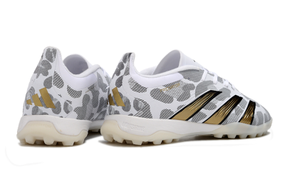 Adidas Predator 24 Elite TF Low-Tops Soccer Shoes - White/Black/Gold