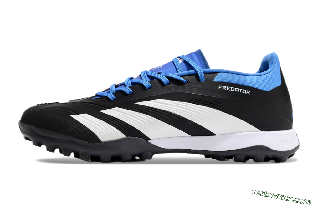Adidas Predator 24 Elite TF Low-Tops Soccer Shoes - Black/White/Blue 2