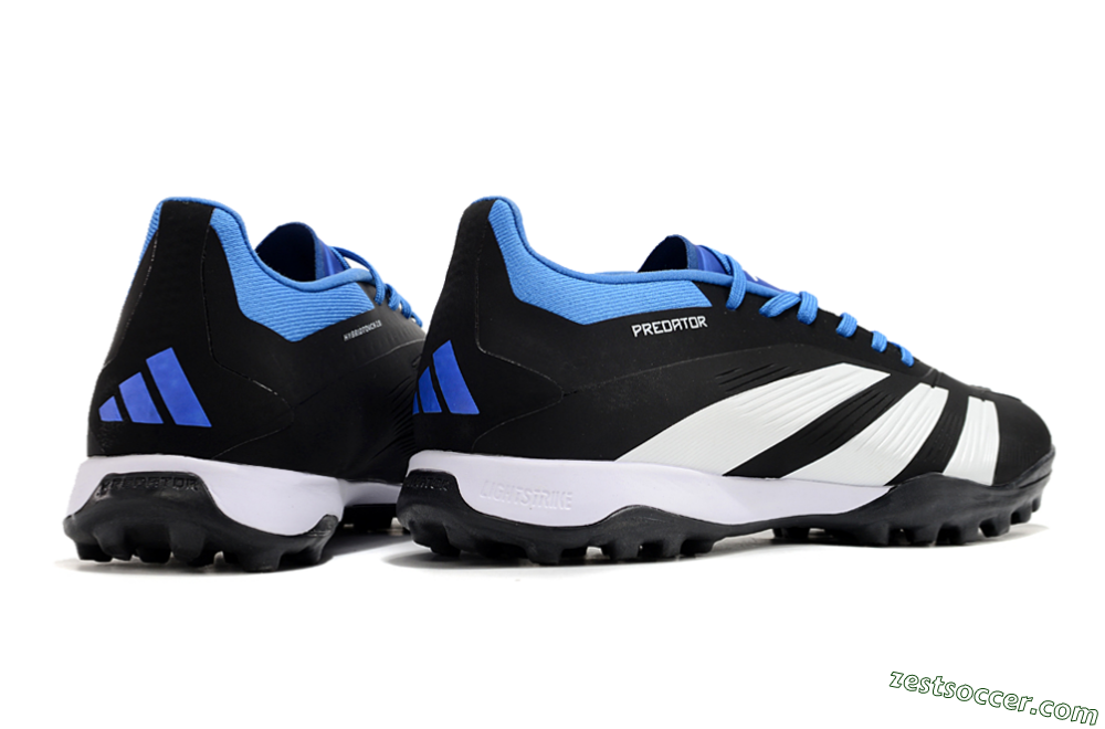 Adidas Predator 24 Elite TF Low-Tops Soccer Shoes - Black/White/Blue 6