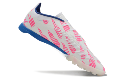 Adidas Predator 24 Elite TF Low-Tops Soccer Shoes - White/Pink/Blue