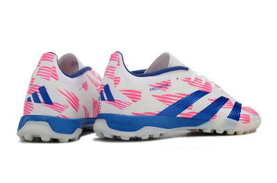 Adidas Predator 24 Elite TF Low-Tops Soccer Shoes - White/Pink/Blue